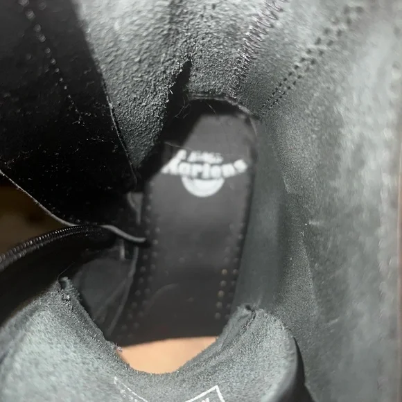Doc Marten Air Wair Jadon Black Leather Platform Boots Women’s Size 8 - Picture 5 of 7